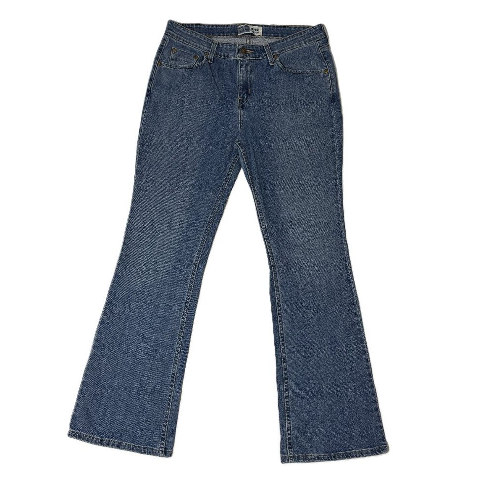Signature Levi Strauss Mid Rise Bootcut Jeans 10M Medium Wash Stretch Denim